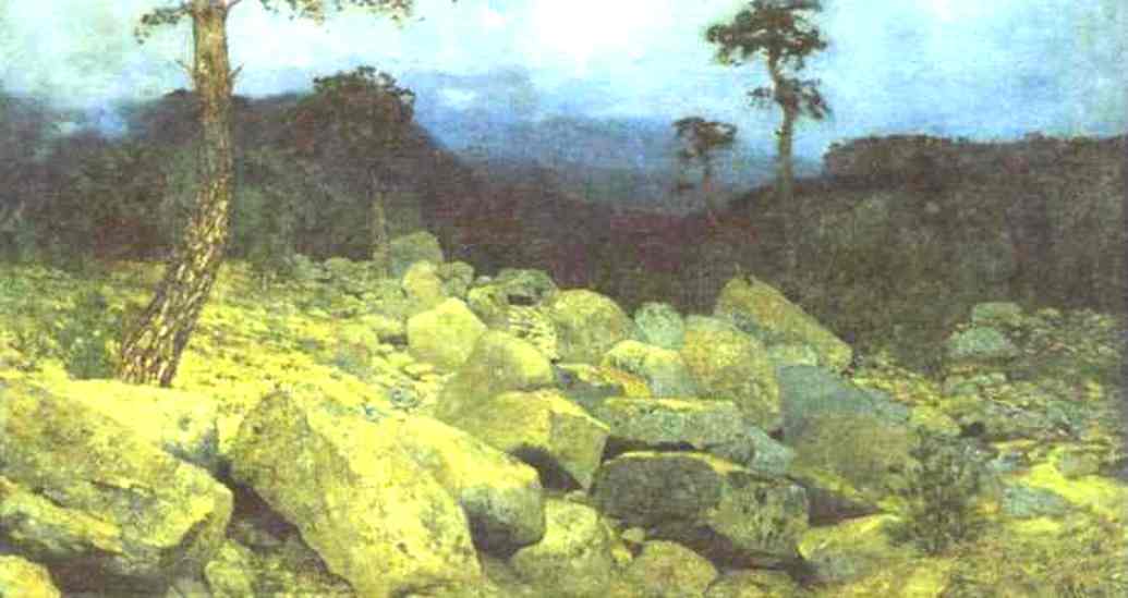 Wikioo.org - The Encyclopedia of Fine Arts - Painting, Artwork by Isaak Ilyich Levitan - In the Mountains in the Crimea