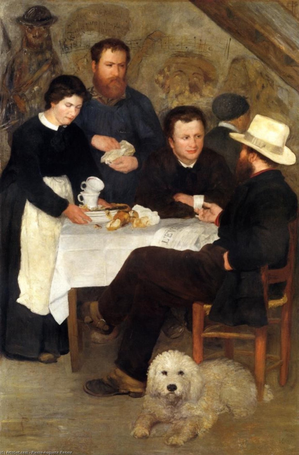 Wikioo.org – L'Enciclopedia delle Belle Arti - Pittura, Opere di Pierre-Auguste Renoir - La locanda di Madre Anthony