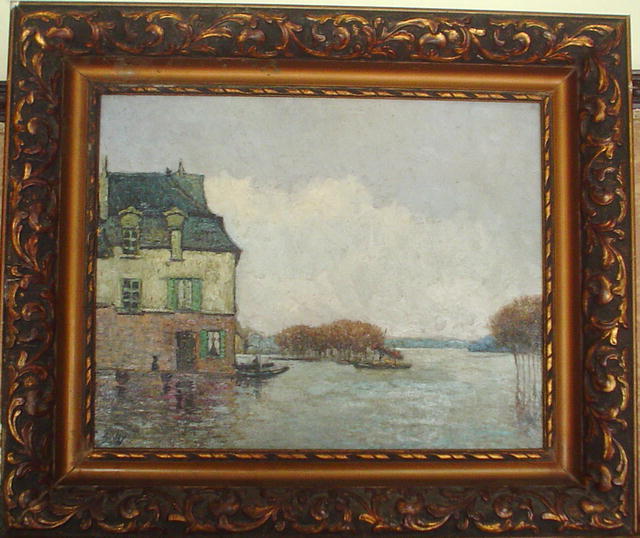 Wikioo.org - The Encyclopedia of Fine Arts - Painting, Artwork by Alfred Sisley - Inodation, Flood (Forgery?)