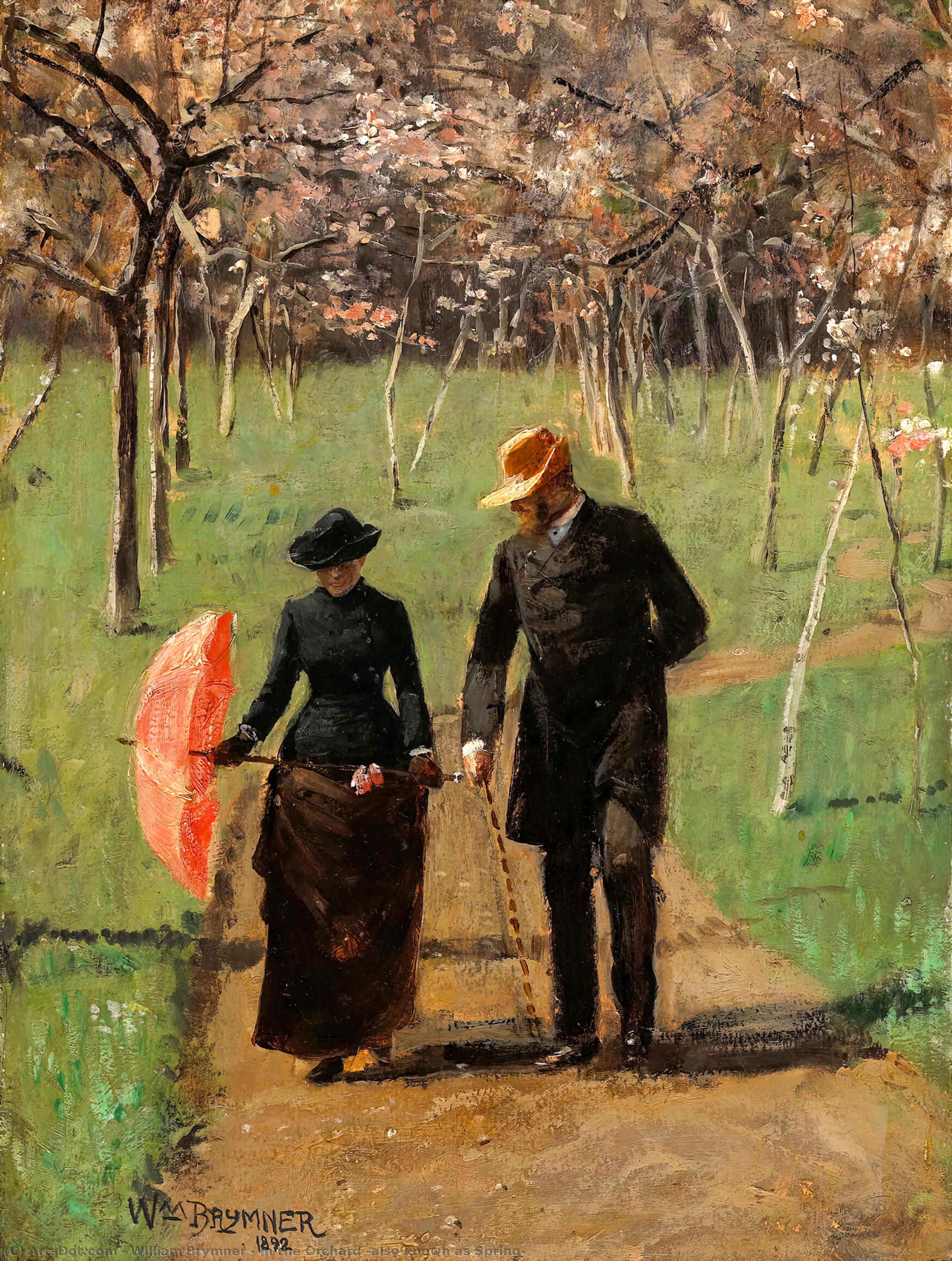 Wikioo.org - The Encyclopedia of Fine Arts - Painting, Artwork by William Brymner - In the Orchard (also known as Spring)