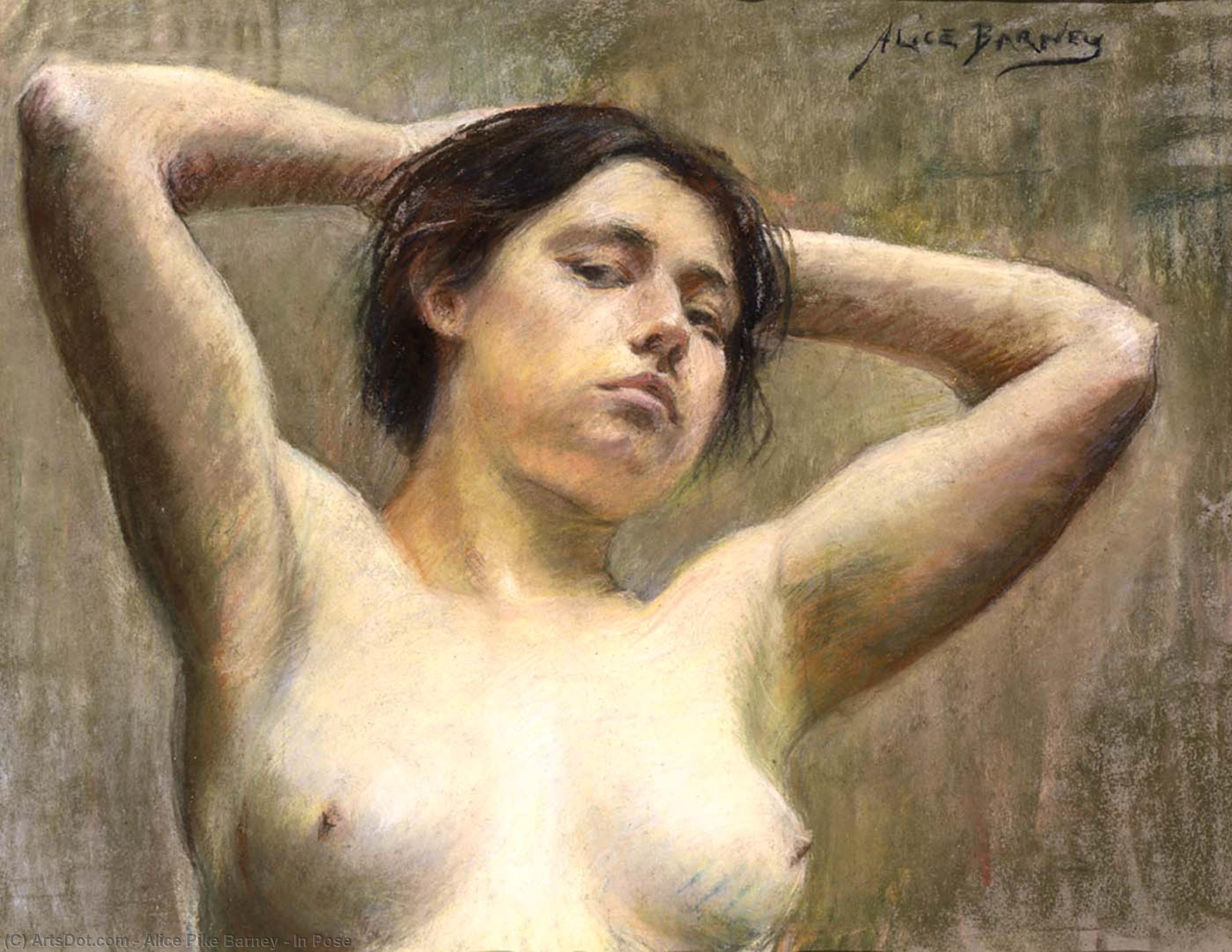 Wikioo.org - The Encyclopedia of Fine Arts - Painting, Artwork by Alice Pike Barney - In Pose