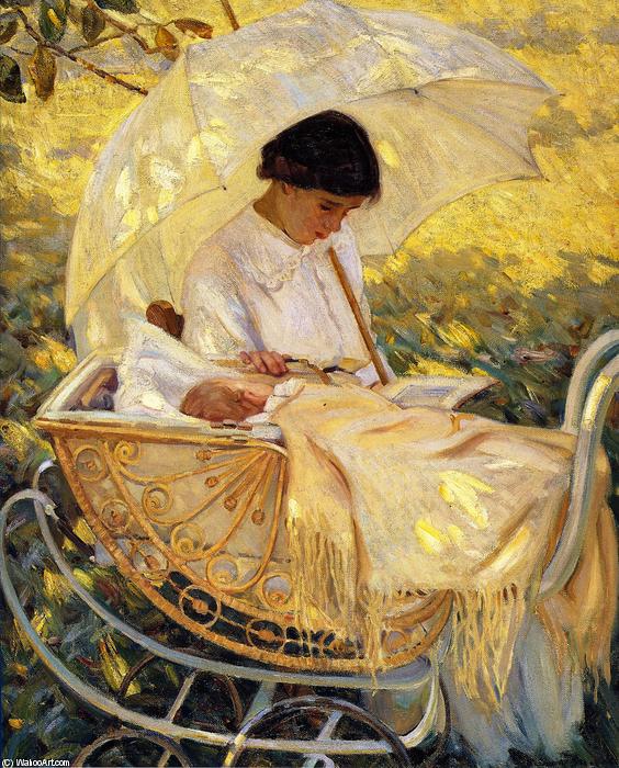 Wikioo.org - The Encyclopedia of Fine Arts - Painting, Artwork by Helen Galloway Mcnicoll - In the Shadow of the Tree
