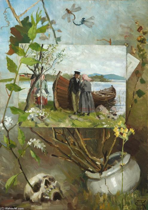 Wikioo.org - The Encyclopedia of Fine Arts - Painting, Artwork by Akseli Gallen Kallela - In Spring
