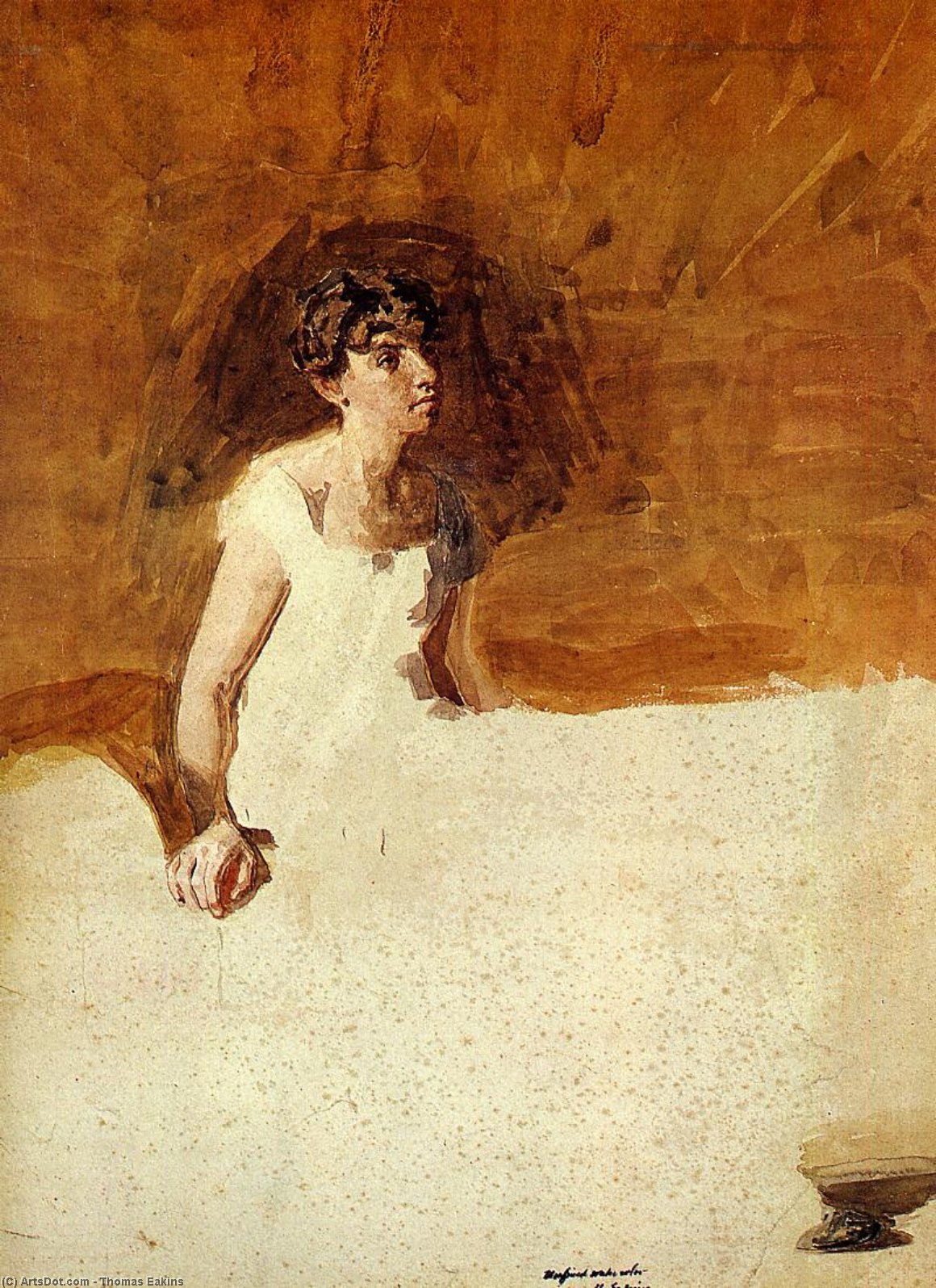 Wikioo.org - Bách khoa toàn thư về mỹ thuật - Vẽ tranh, Tác phẩm nghệ thuật Thomas Eakins - In the Studio (unfinished) (also known as p)