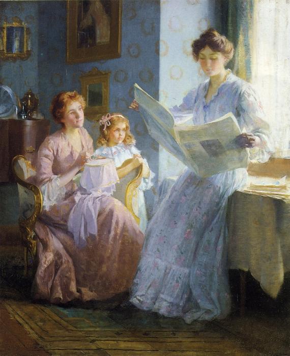 Wikioo.org - The Encyclopedia of Fine Arts - Painting, Artwork by Francis Coates Jones - An Interesting Story
