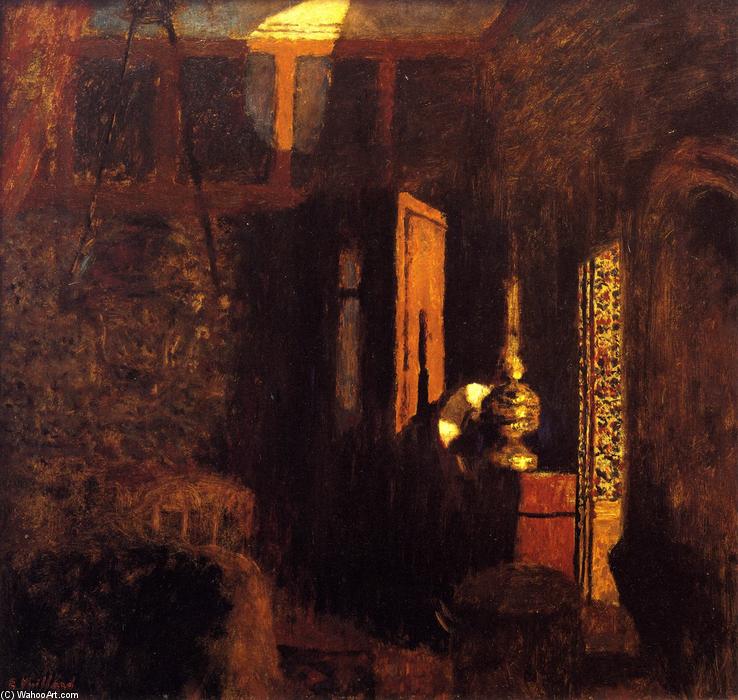Wikioo.org - The Encyclopedia of Fine Arts - Painting, Artwork by Jean Edouard Vuillard - Interior (also known as Interior, Mystery)