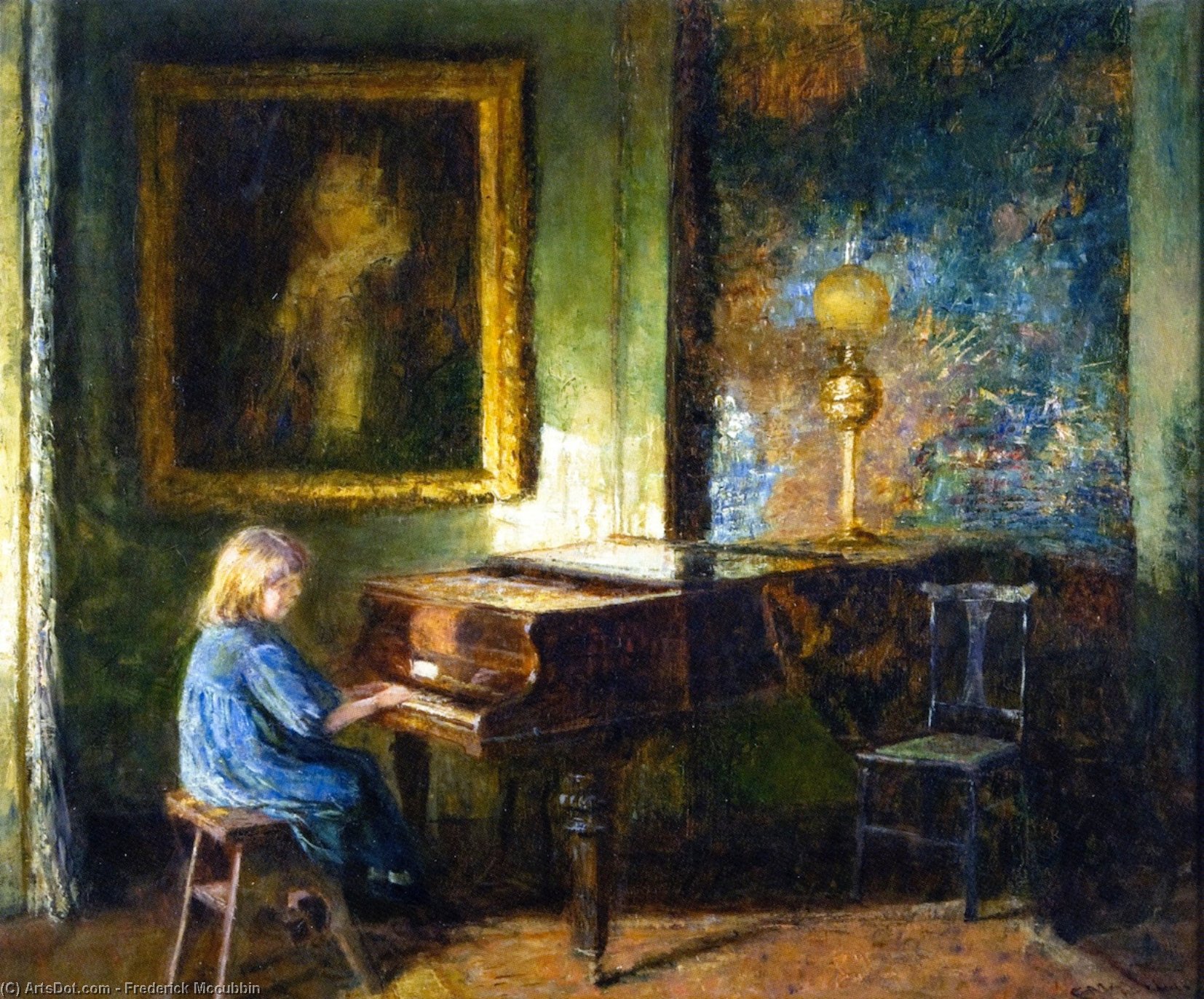 Wikioo.org - The Encyclopedia of Fine Arts - Painting, Artwork by Frederick Mccubbin - An Interior