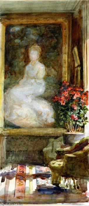 WikiOO.org - Encyclopedia of Fine Arts - Maalaus, taideteos Marie Bracqemond - Interior of a Salon