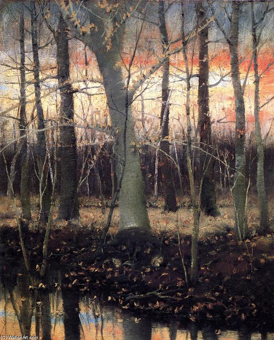 WikiOO.org - Encyclopedia of Fine Arts - Maleri, Artwork Joseph Decker - In the Woods