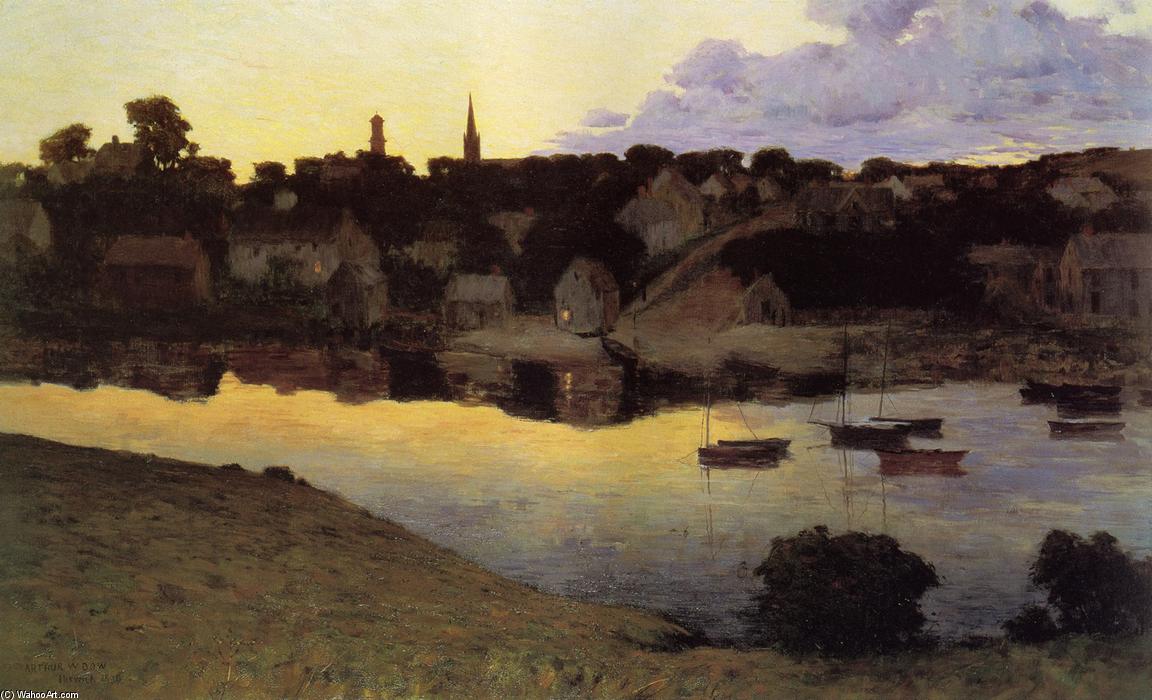 Wikioo.org - The Encyclopedia of Fine Arts - Painting, Artwork by Arthur Wesley Dow - Ipswich at Dusk