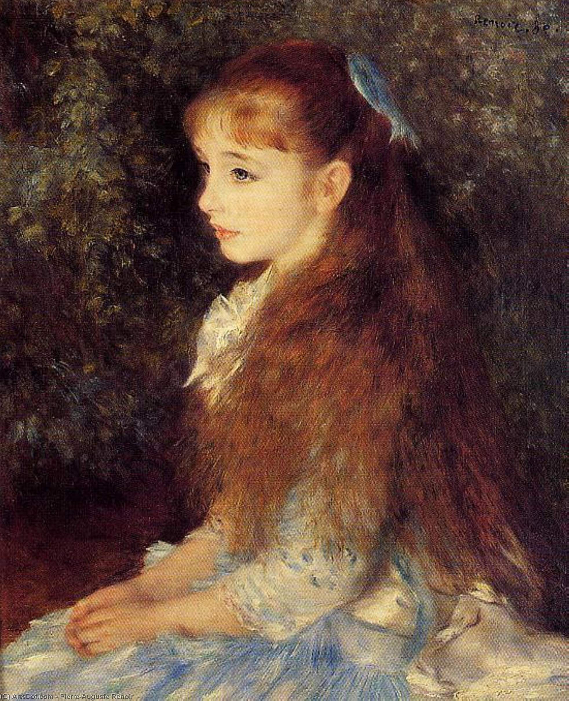 WikiOO.org - Güzel Sanatlar Ansiklopedisi - Resim, Resimler Pierre-Auguste Renoir - Irene Cahen d'Anvers (also known as Little Irene)