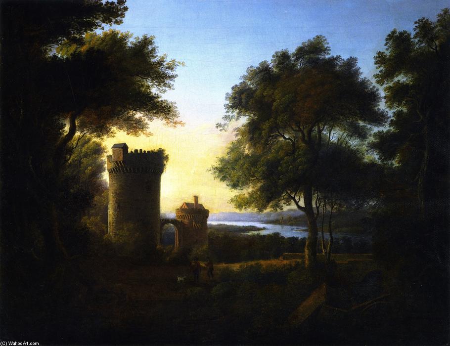 Wikioo.org - The Encyclopedia of Fine Arts - Painting, Artwork by Alexander Nasmyth - Italianate Landscape