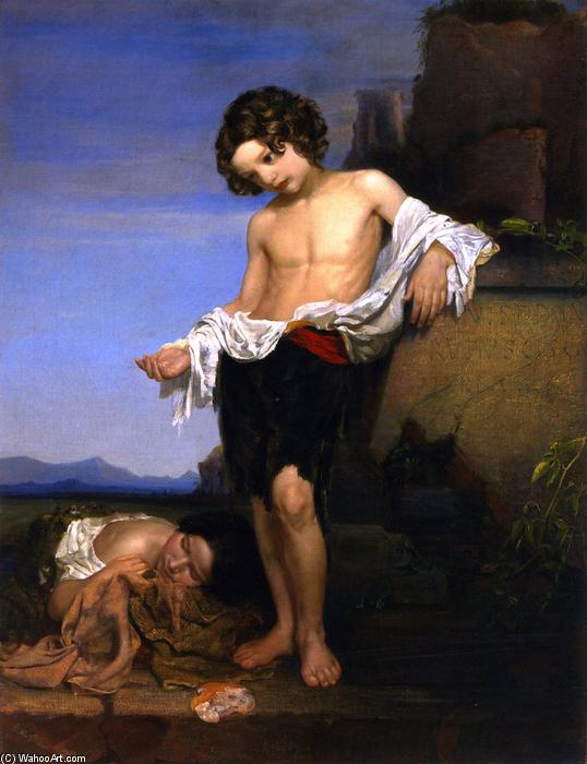 WikiOO.org - Енциклопедія образотворчого мистецтва - Живопис, Картини
 James Edward Freeman - Italian Beggars