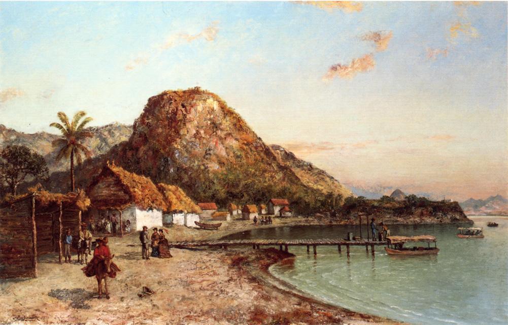 Wikioo.org - The Encyclopedia of Fine Arts - Painting, Artwork by Ralph Albert Blakelock - Jamaican Coastal Scene