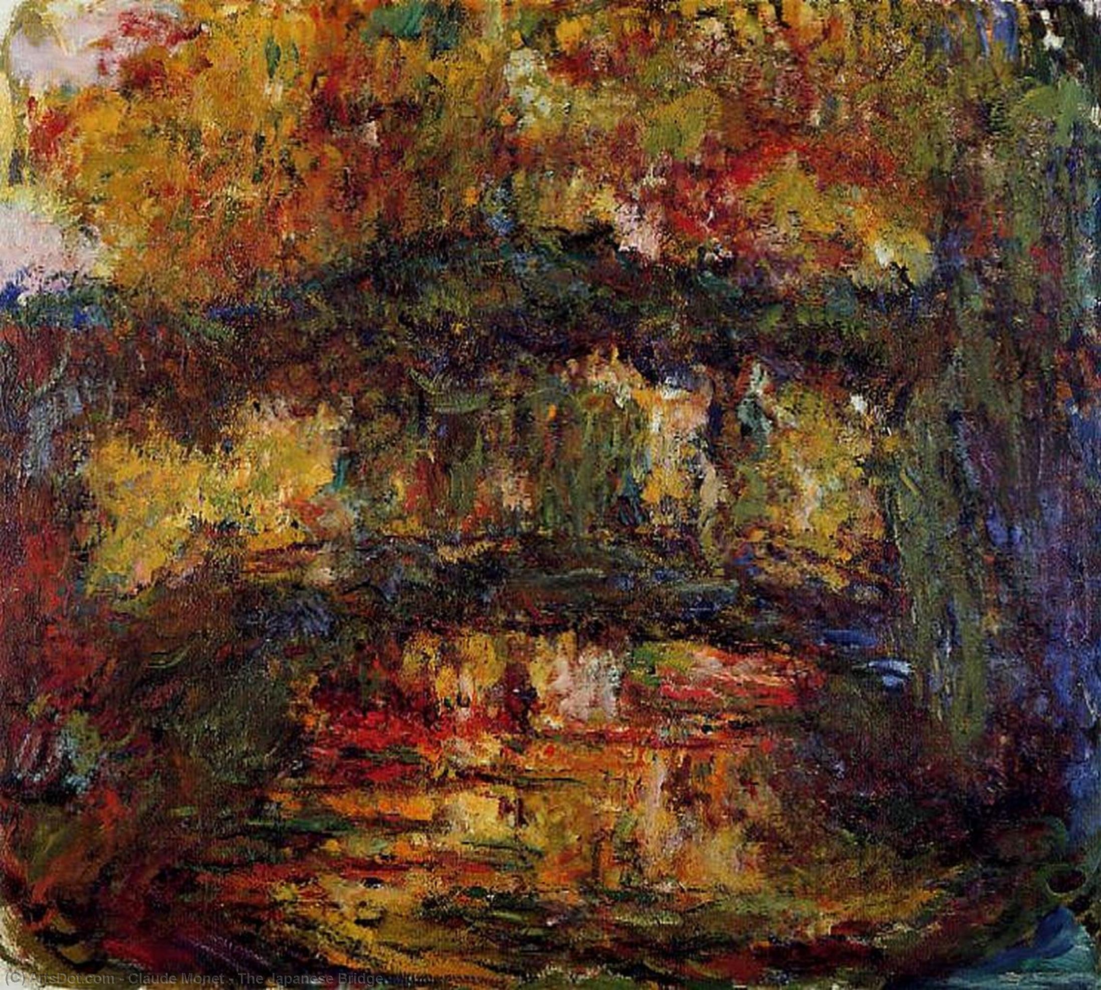 Wikioo.org – L'Enciclopedia delle Belle Arti - Pittura, Opere di Claude Monet - Il ponte giapponese