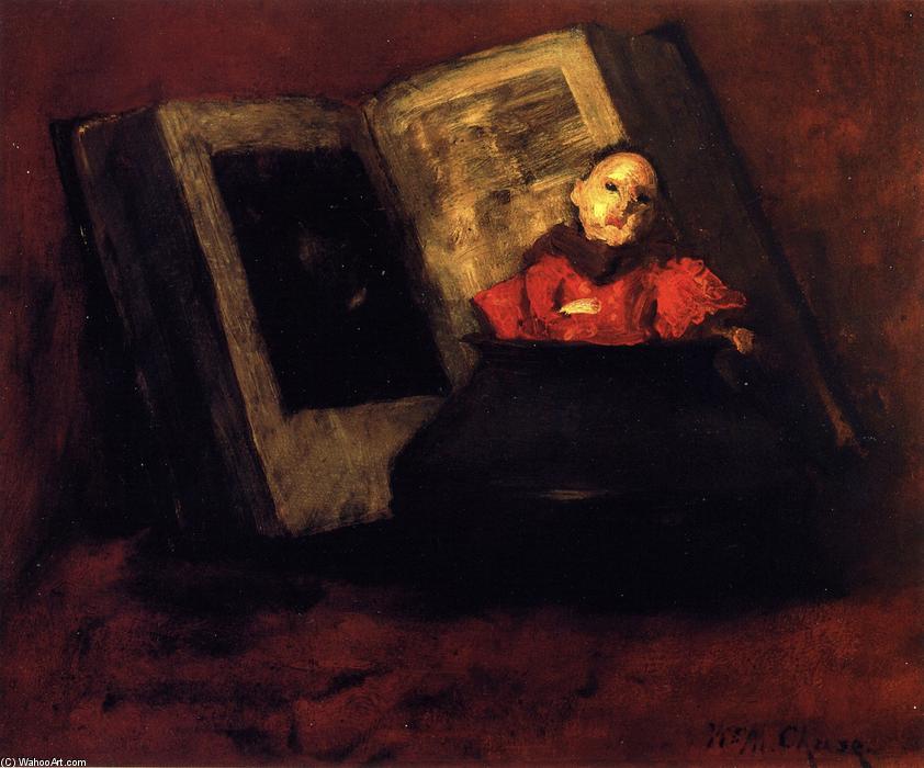 Wikioo.org - The Encyclopedia of Fine Arts - Painting, Artwork by William Merritt Chase - The Japanese Doll