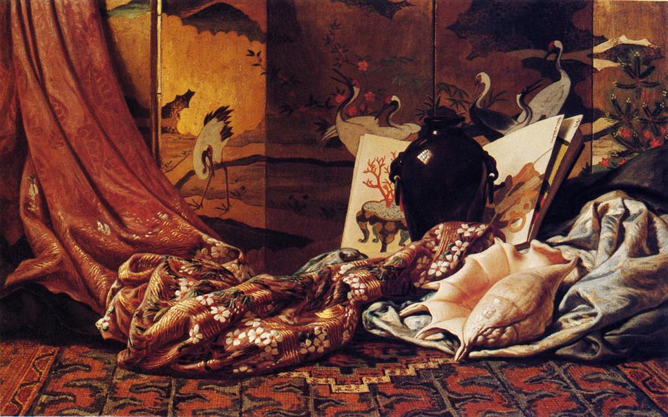 Wikioo.org – L'Enciclopedia delle Belle Arti - Pittura, Opere di Elihu Vedder - Giapponese Still Life