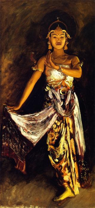 WikiOO.org - Encyclopedia of Fine Arts - Malba, Artwork John Singer Sargent - A Javanese Dancer