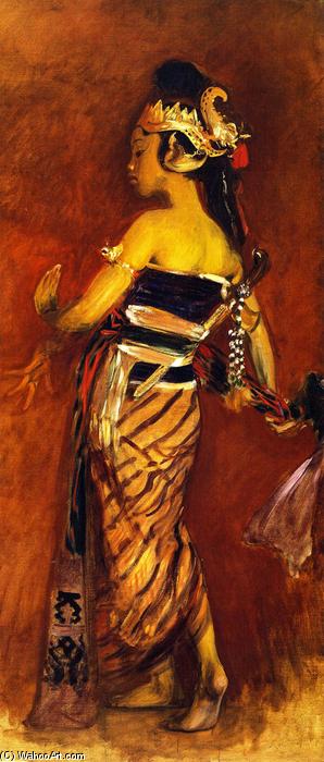 Wikioo.org - The Encyclopedia of Fine Arts - Painting, Artwork by John Singer Sargent - A Javanese Dancing Girl (also known as A Javanese Dancer)