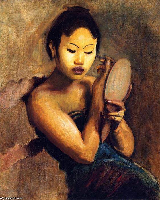 WikiOO.org - Encyclopedia of Fine Arts - Målning, konstverk John Singer Sargent - A Javanese Girl at Her Toilet