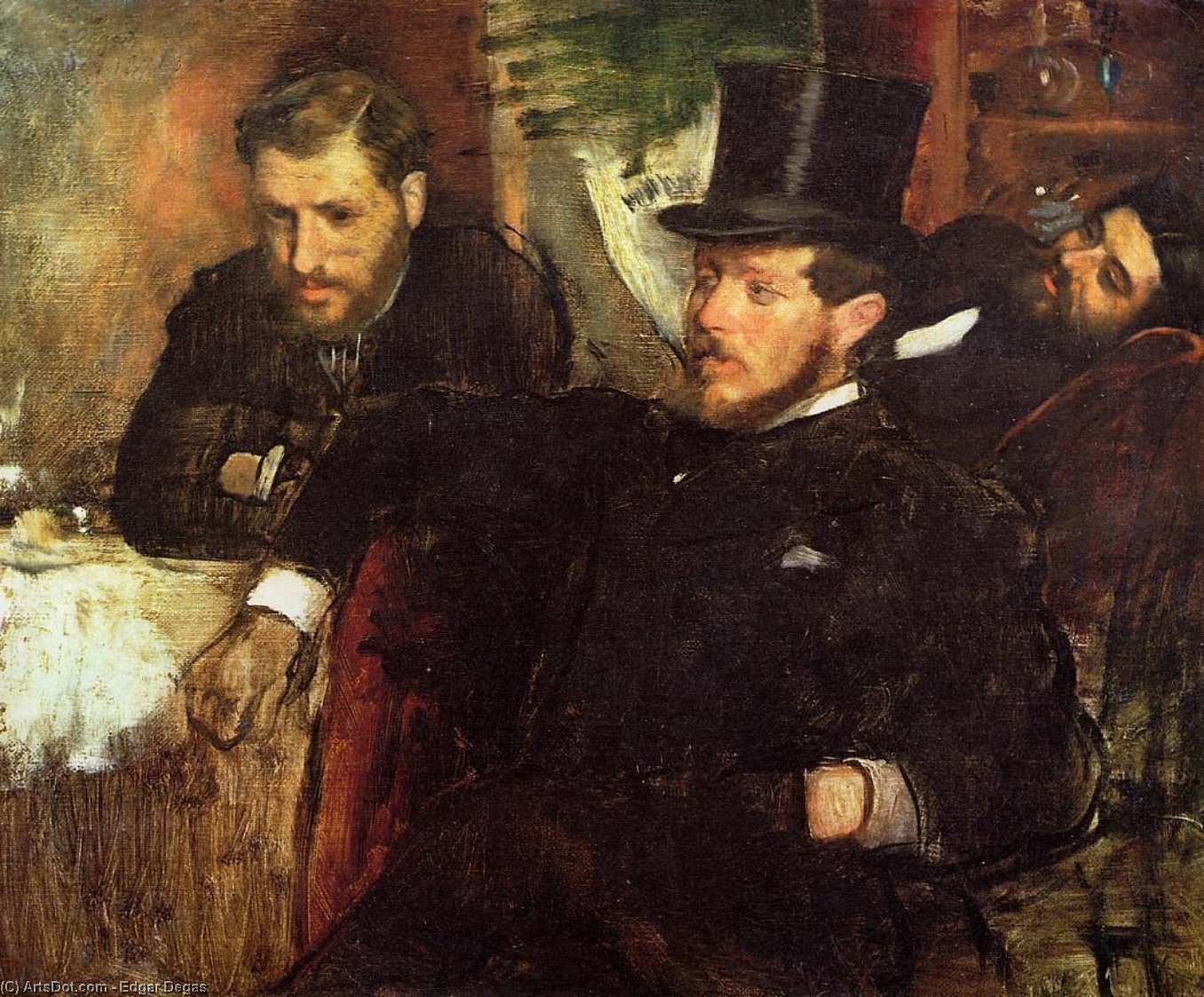 WikiOO.org - 百科事典 - 絵画、アートワーク Edgar Degas - Jeantaud , linetとレイン