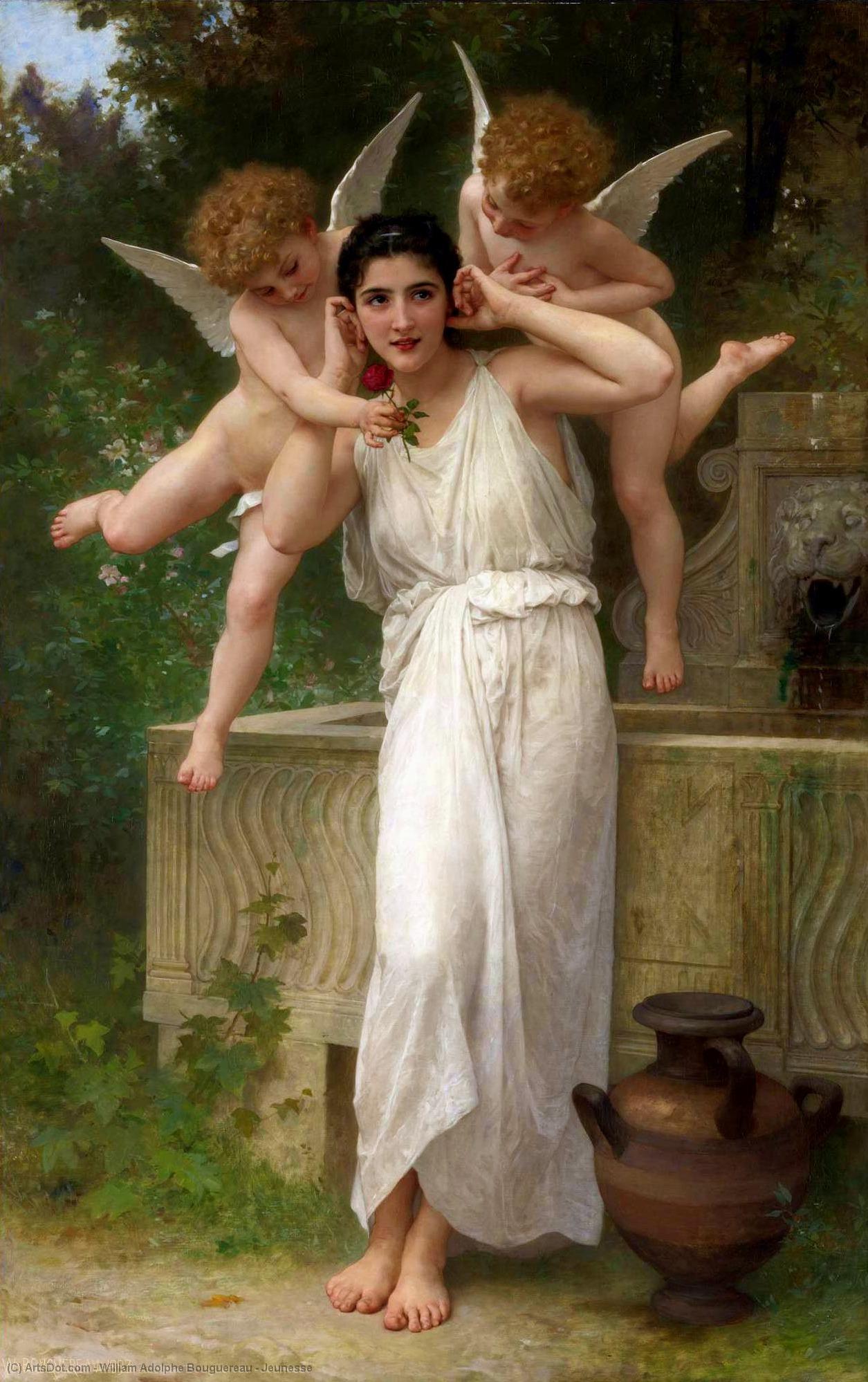 Wikioo.org - The Encyclopedia of Fine Arts - Painting, Artwork by William Adolphe Bouguereau - Jeunesse