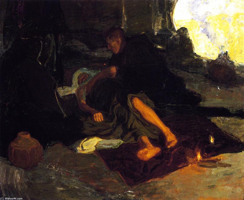 Wikioo.org - The Encyclopedia of Fine Arts - Painting, Artwork by Henry Ossawa Tanner - Job and His Three Friends