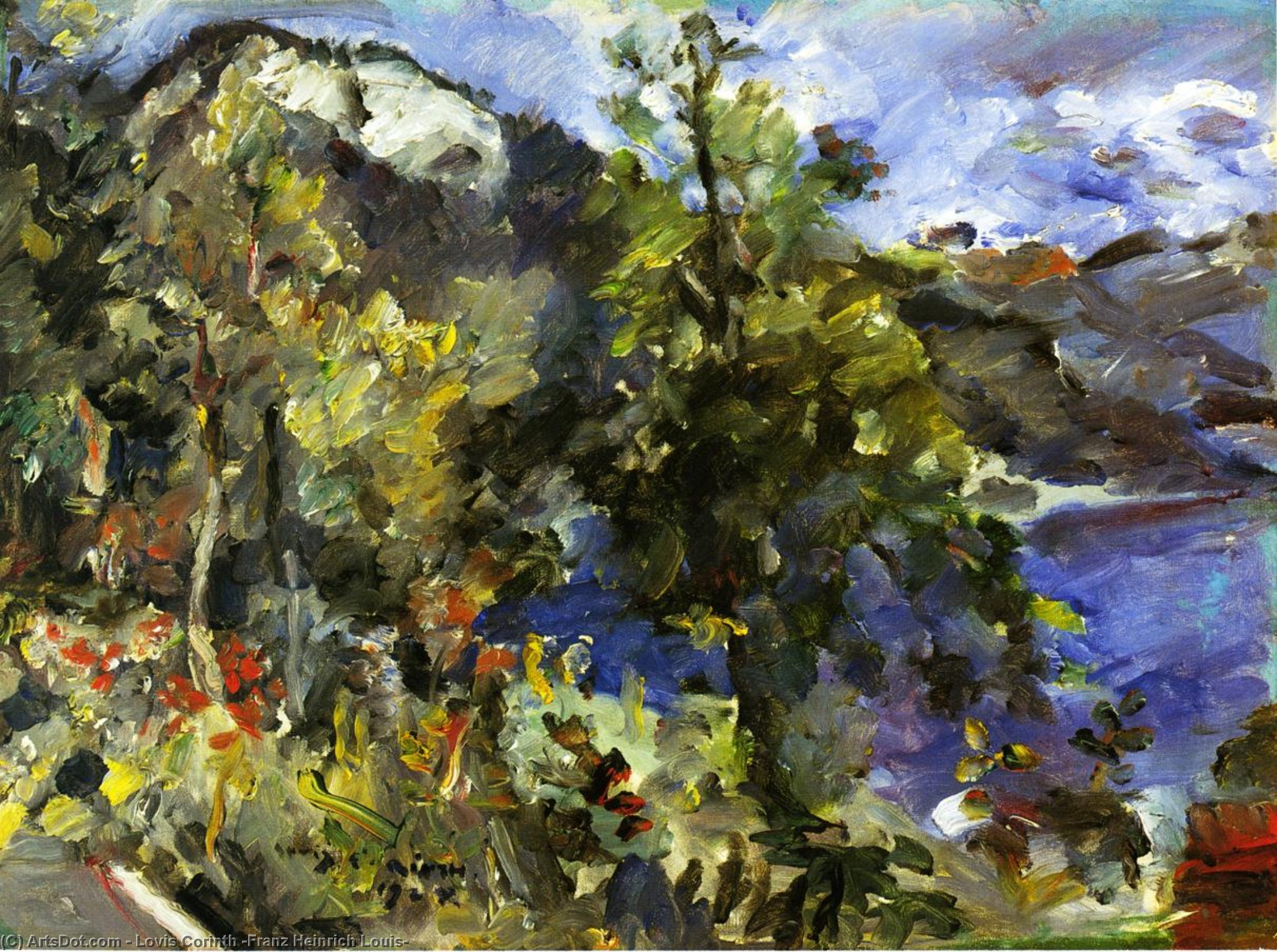 Wikioo.org - The Encyclopedia of Fine Arts - Painting, Artwork by Lovis Corinth (Franz Heinrich Louis) - The Jochberg and the Walchensee