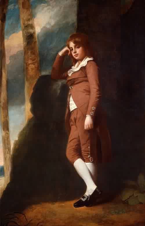 WikiOO.org - دایره المعارف هنرهای زیبا - نقاشی، آثار هنری George Romney - John Bensley Thornhill as a Boy