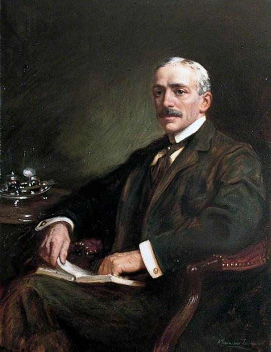 Wikioo.org - The Encyclopedia of Fine Arts - Painting, Artwork by Albert Chevallier Tayler - John Howard, Esq., JP, DL of Sibton and Chartham, MP for Northeast Kent