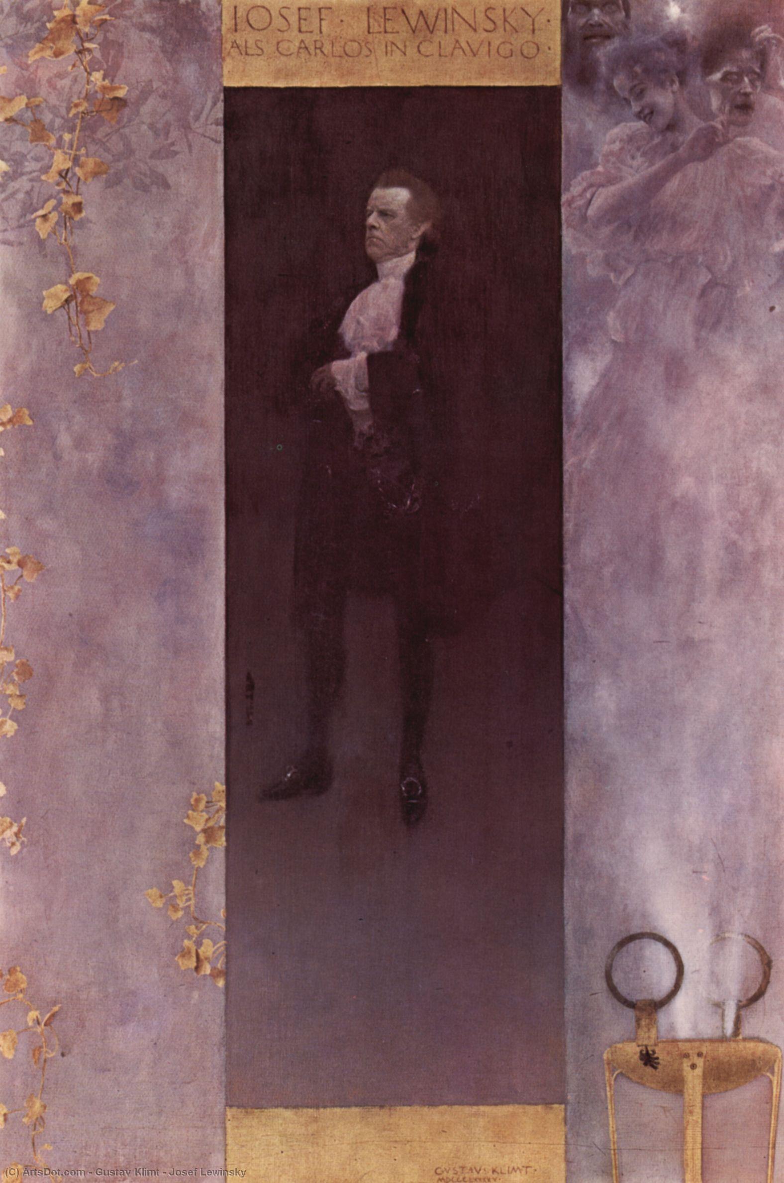 WikiOO.org - Encyclopedia of Fine Arts - Malba, Artwork Gustav Klimt - Josef Lewinsky