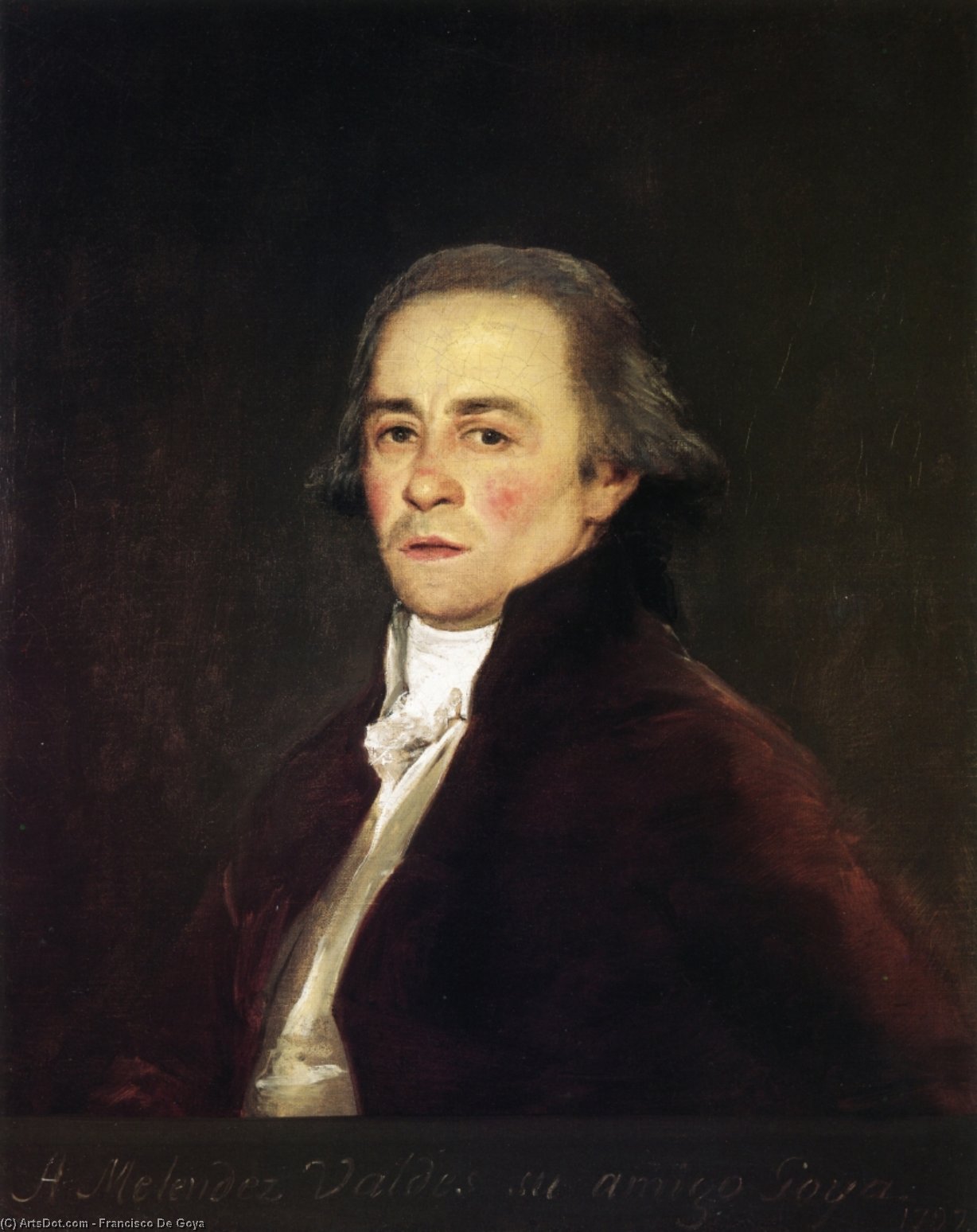 WikiOO.org - Encyclopedia of Fine Arts - Maľba, Artwork Francisco De Goya - Juan Antonio Melendez Valdes