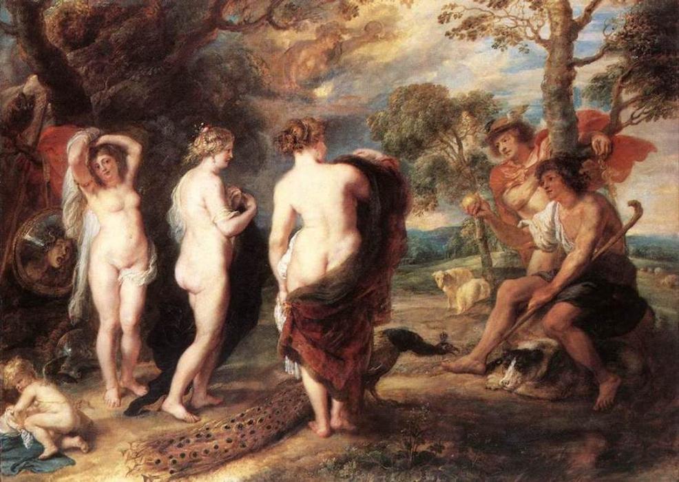 Wikioo.org - The Encyclopedia of Fine Arts - Painting, Artwork by Peter Paul Rubens - The Judgment of Paris