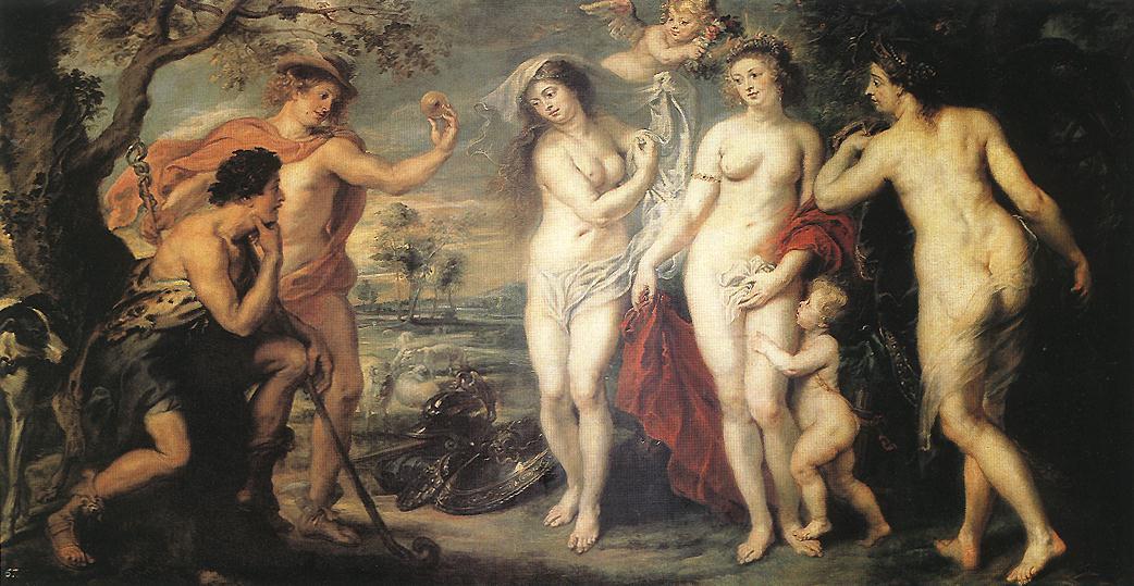 Wikioo.org – L'Enciclopedia delle Belle Arti - Pittura, Opere di Peter Paul Rubens - il giudizio di parigi