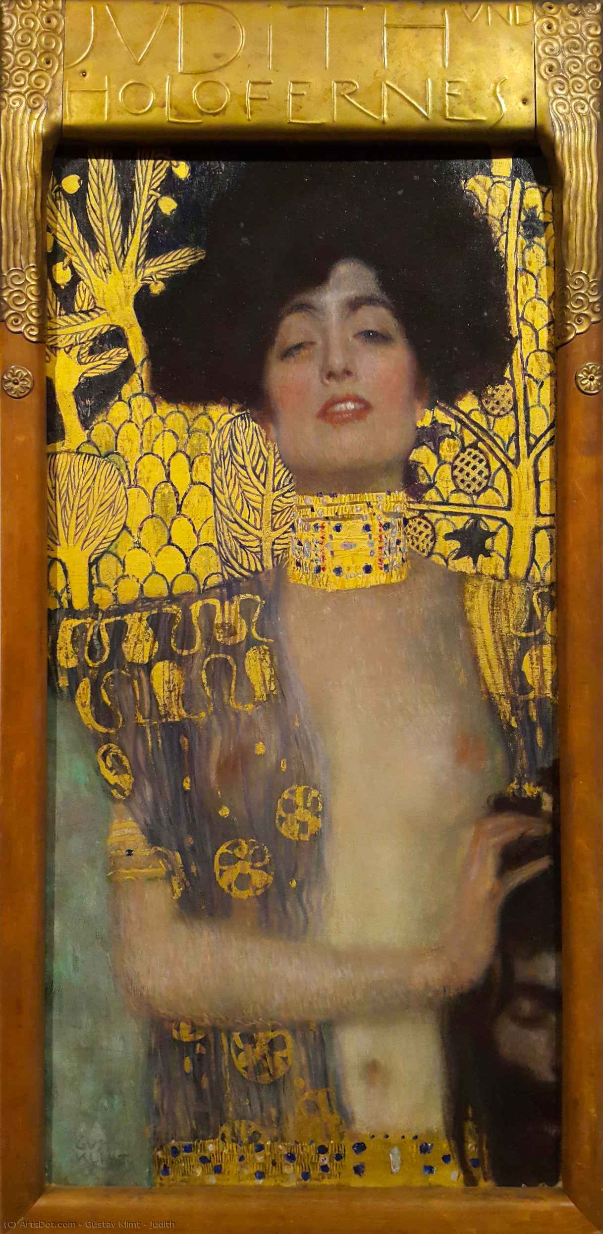 WikiOO.org - Encyclopedia of Fine Arts - Maleri, Artwork Gustav Klimt - Judith