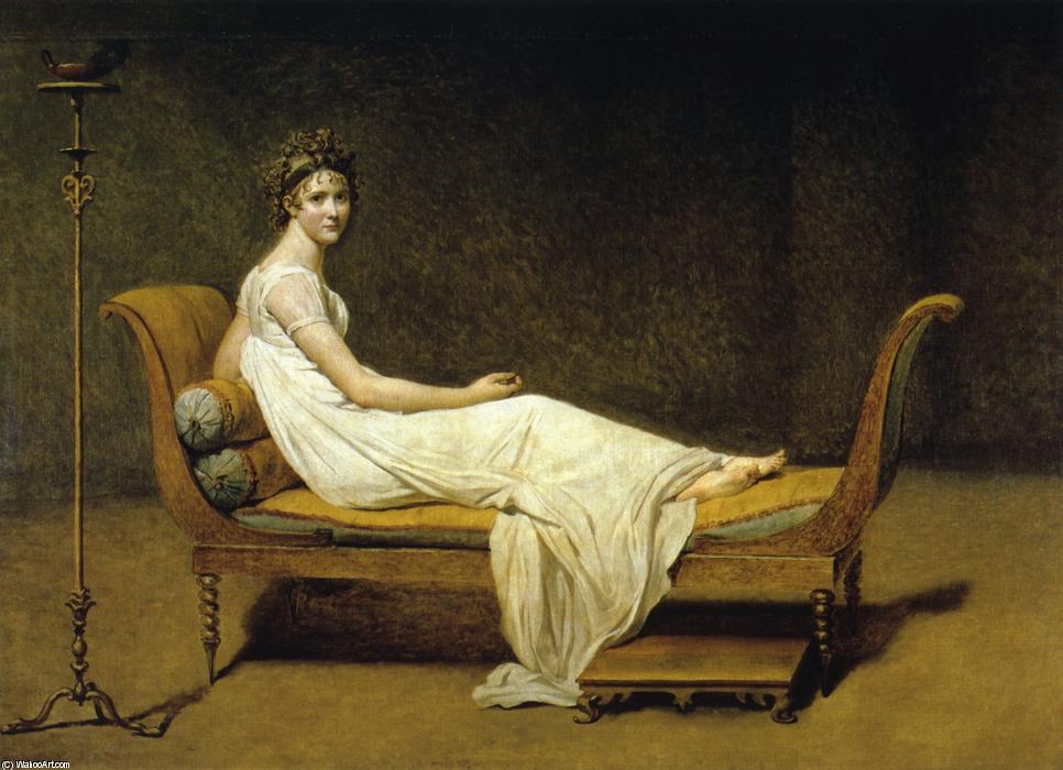 Wikioo.org - The Encyclopedia of Fine Arts - Painting, Artwork by Jacques Louis David - Juliette Recamier