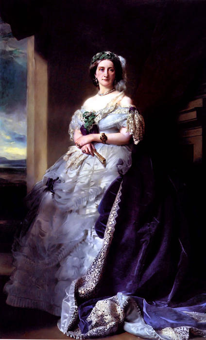 Wikioo.org - The Encyclopedia of Fine Arts - Painting, Artwork by Franz Xaver Winterhalter - Julia Louise Bosville, Lady Middleton