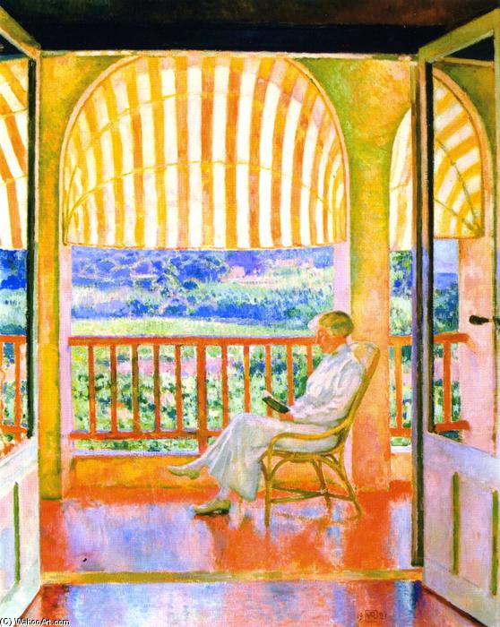 Wikioo.org - The Encyclopedia of Fine Arts - Painting, Artwork by Theo Van Rysselberghe - June Afternoon (also known as Après-midi de juin)