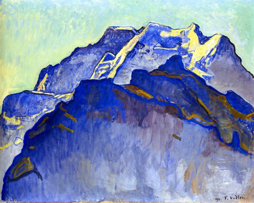 Wikioo.org - The Encyclopedia of Fine Arts - Painting, Artwork by Ferdinand Hodler - The Jungfrau Massif from Mürren