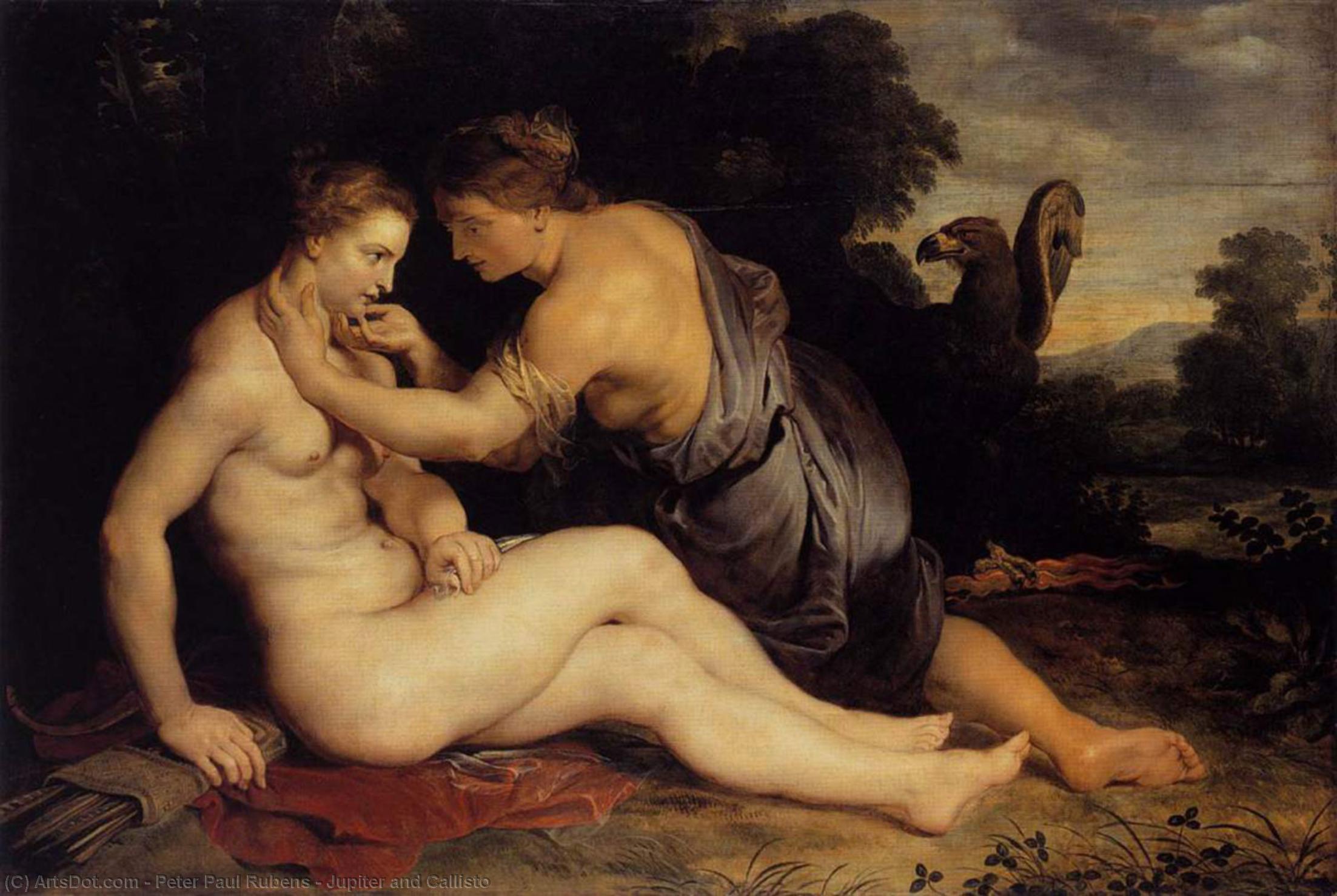 WikiOO.org – 美術百科全書 - 繪畫，作品 Peter Paul Rubens - 木星和木卫四
