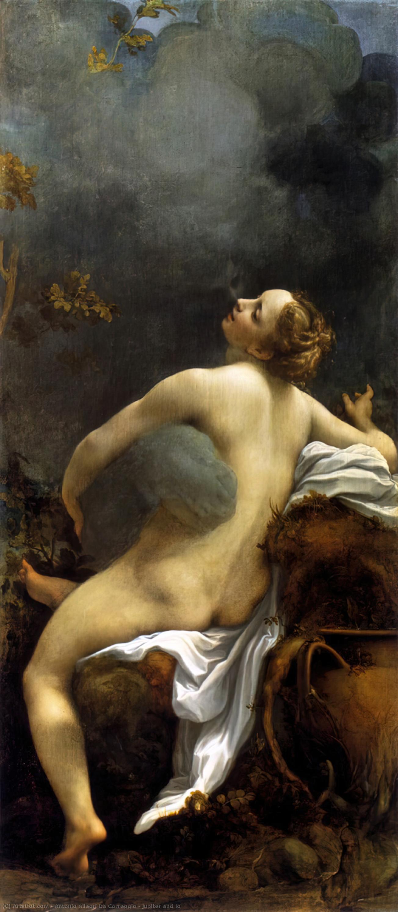 Wikioo.org - Bách khoa toàn thư về mỹ thuật - Vẽ tranh, Tác phẩm nghệ thuật Antonio Allegri Da Correggio - Jupiter and Io