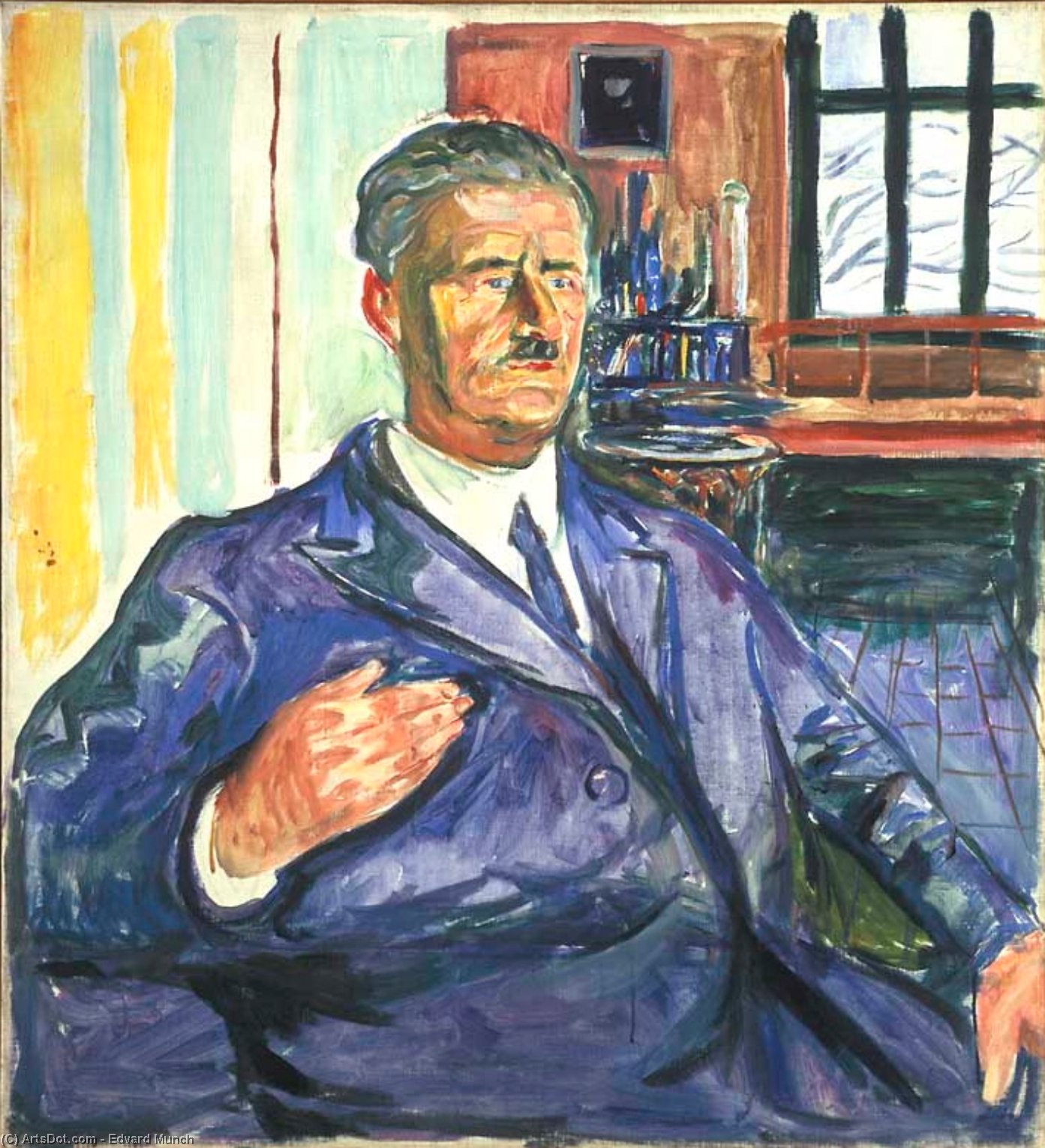 Wikioo.org - The Encyclopedia of Fine Arts - Painting, Artwork by Edvard Munch - Karl Wefring