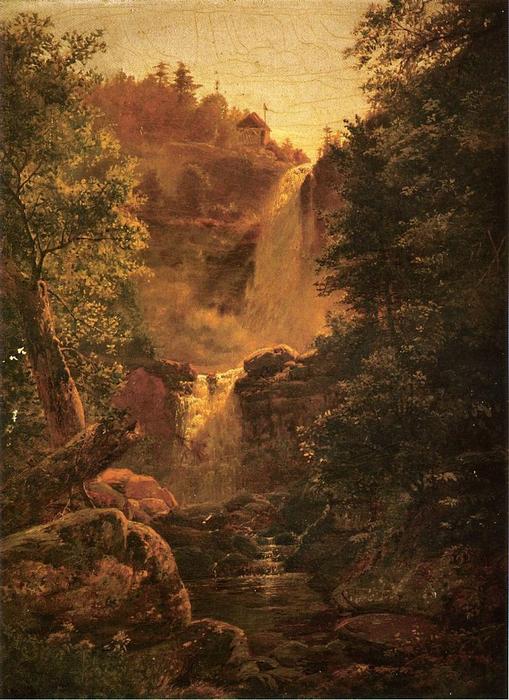 Wikioo.org - The Encyclopedia of Fine Arts - Painting, Artwork by Edmund Darch Lewis - Kauterskill Falls