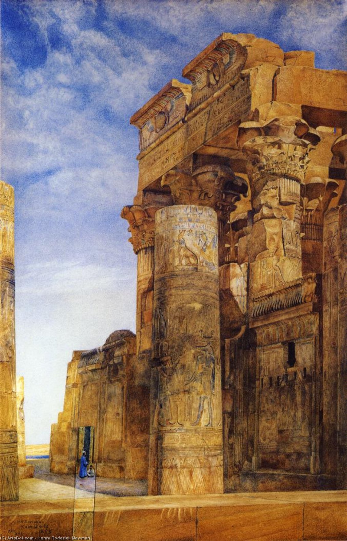 Wikioo.org - The Encyclopedia of Fine Arts - Painting, Artwork by Henry Roderick Newman - Kom Ombo