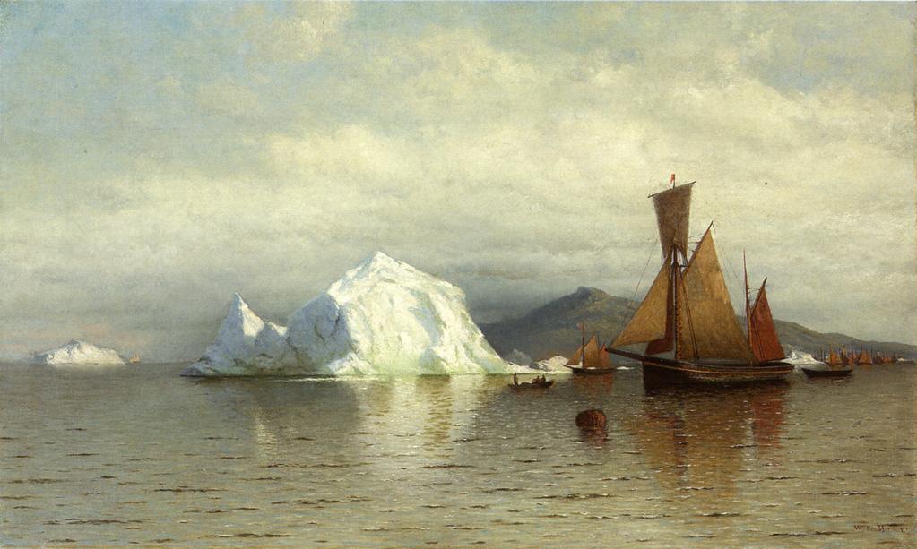 Wikioo.org - The Encyclopedia of Fine Arts - Painting, Artwork by William Bradford - Labrador Fishing Boats near Cape Charles
