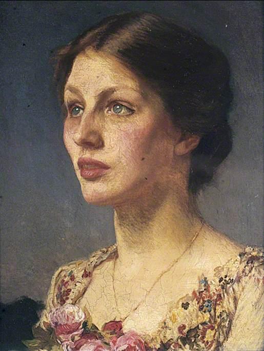 Wikioo.org - The Encyclopedia of Fine Arts - Painting, Artwork by George Clausen - Lady Beatrice