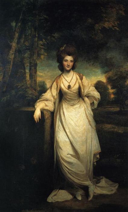 Wikioo.org - The Encyclopedia of Fine Arts - Painting, Artwork by Joshua Reynolds - Lady Elizabeth Compton