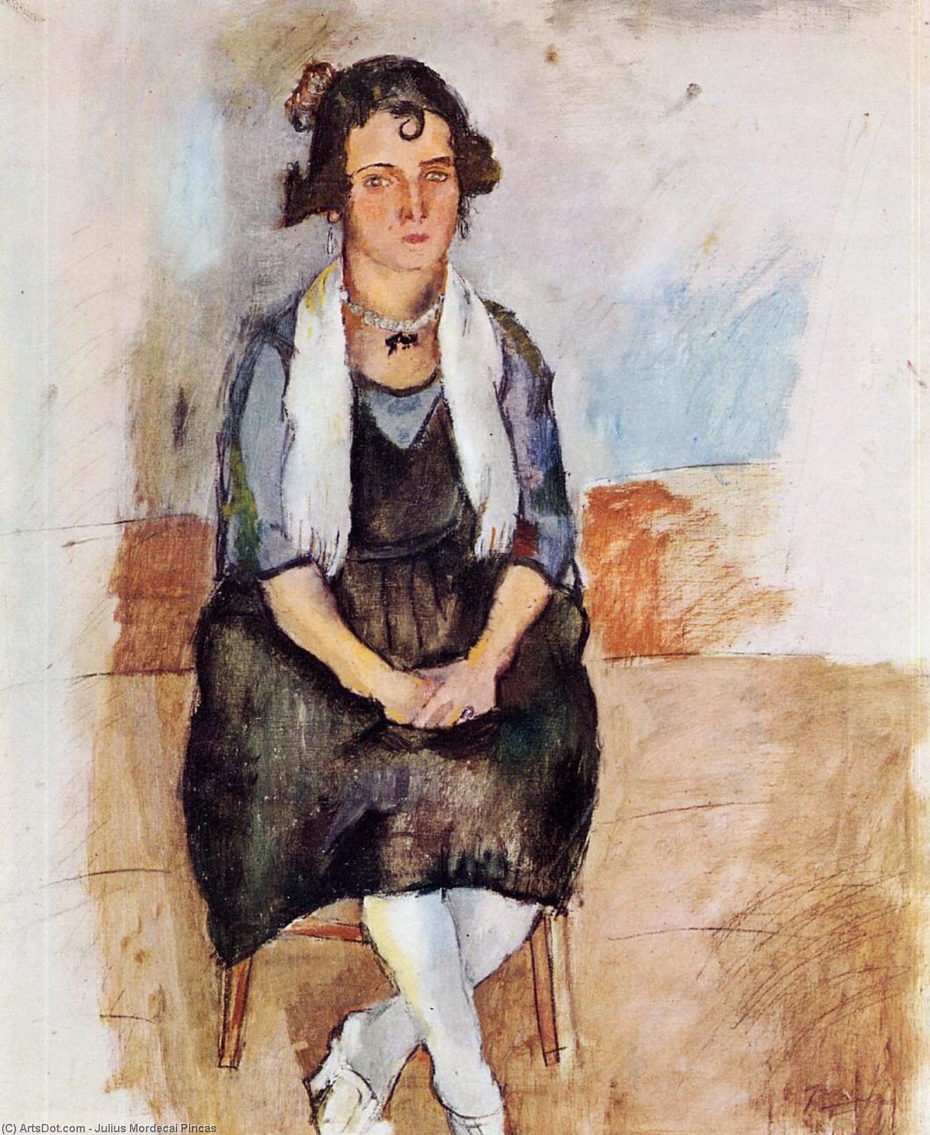 WikiOO.org - دایره المعارف هنرهای زیبا - نقاشی، آثار هنری Julius Mordecai Pincas - A Lady from Matigues