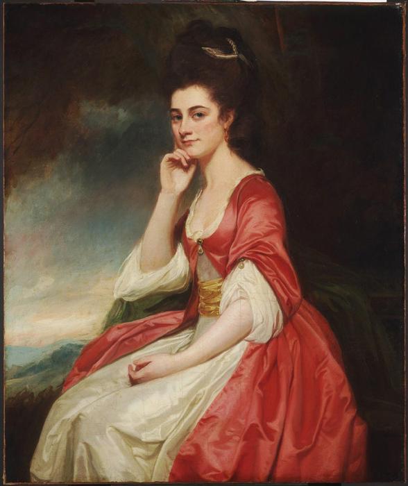 Wikioo.org - The Encyclopedia of Fine Arts - Painting, Artwork by George Romney - Lady Grantham