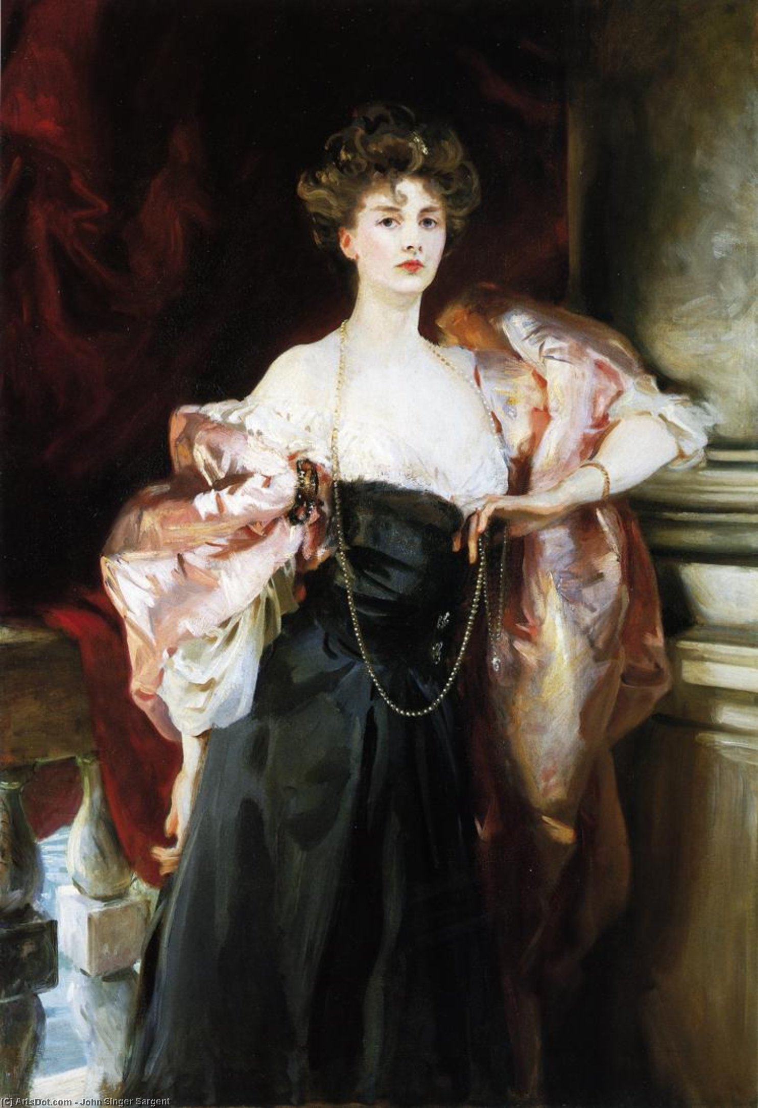 Wikioo.org - The Encyclopedia of Fine Arts - Painting, Artwork by John Singer Sargent - Lady Helen Vincent, Viscountess d'Abernon